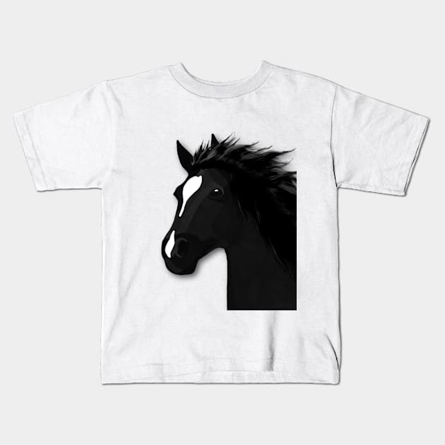 Horse Lovers Galloping Horse Kids T-Shirt by KC Morcom aka KCM Gems n Bling aka KCM Inspirations